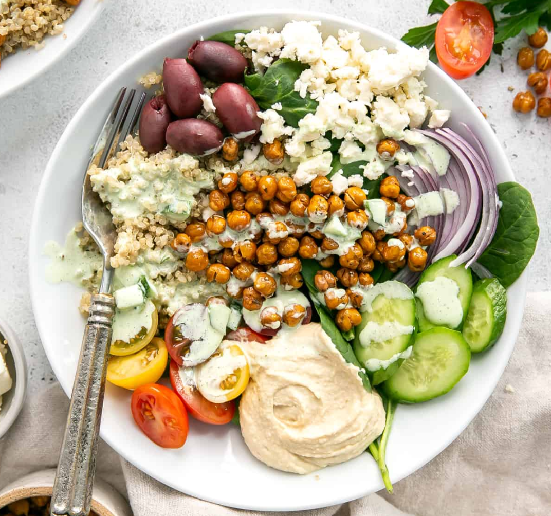 Mediterranean Quinoa Bowl - The Healthy Dip